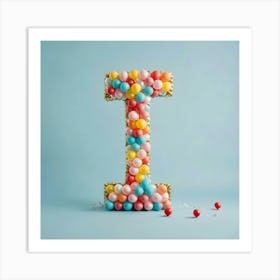 Balloon Letter I Art Print