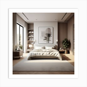 Interior Of Bedroom Art Print