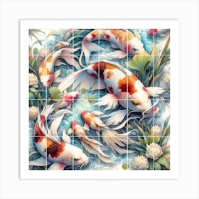 Koi Fish Art Print