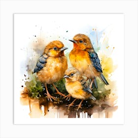 Sky Echoes Birds In Harmony Art Print