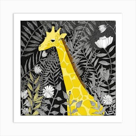 Giraffe In The Jungle 1 Art Print