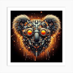 Robot Koala 3 Art Print