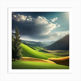 Tuscan Landscape 5 Art Print