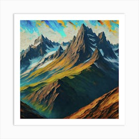 Mountain Range Art Print