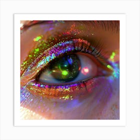 Holographic Eye Art Print