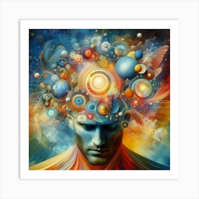 Man'S Head Art Print