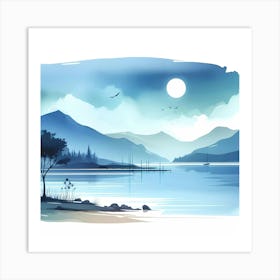 Landscape Painting 81 Art Print