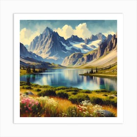 Landscape Painting 7 Art Print