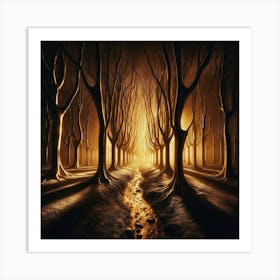 Dark Forest 30 Art Print