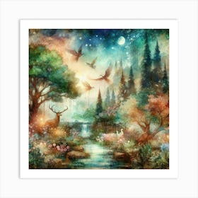 Fairy Forest 5 Art Print