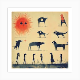 Some Of The Dogs XIII Art Print