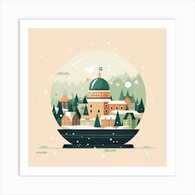 Kiruna Sweden 2 Snowglobe Art Print