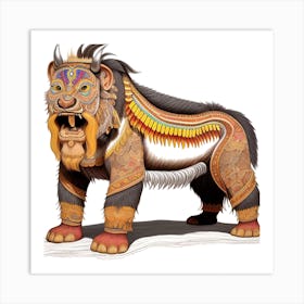 Lion Of Tibet Art Print