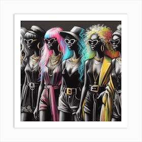 Fashion Girls Art Print