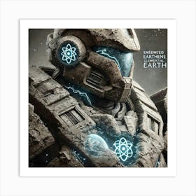 Mantle Wardens Armor Elemental Earth Art Print