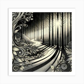 Forest Path 3 Art Print