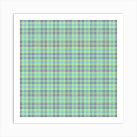 Plaid Fabric 94 Art Print