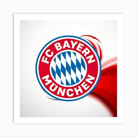 FC Bayern München Logo Wall Art 2 Art Print