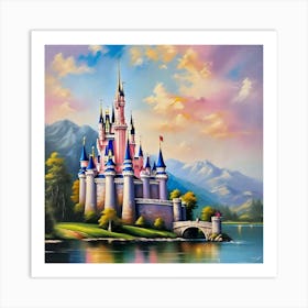 Disney Castle 9 Art Print