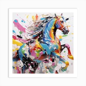 Colorful Horse 1 Art Print