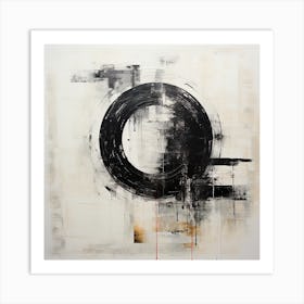 Abstract Art Circle Digital Painting (14) Art Print