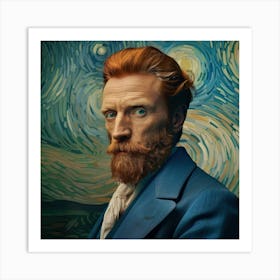 Portrait Of Vincent Van Gogh Art Print