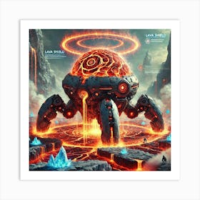 Lava Shield Art Print