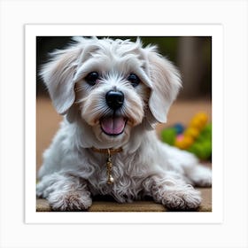 Cute Dog Art Print