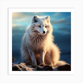 White Fox 1 Art Print