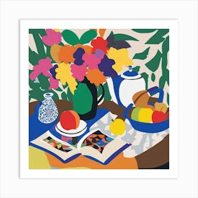 A Matisse-Inspired Still Life Art Print