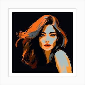 Museum Style Painting of a young girl Art Print