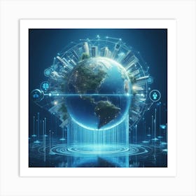 Futuristic World 2 Art Print