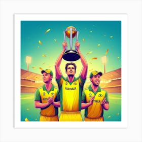 Australian Cricket Team Art Print