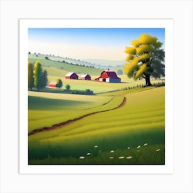 Farm Landscape 25 Art Print
