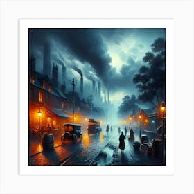 City At Night 2 Art Print