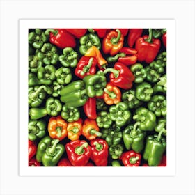 Bell Pepper As Background Art Print