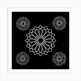 Zelij morrocan arabica design Art Print