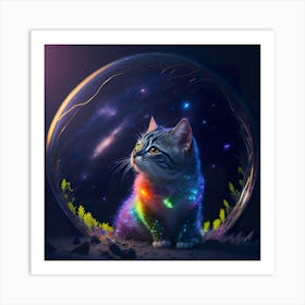 Cat Galaxy (54) Art Print