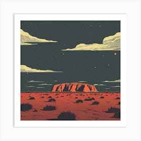 Uluru 4 Art Print