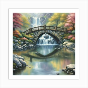 bridge below the sluice Art Print