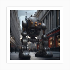 Robot In The City 81 Art Print