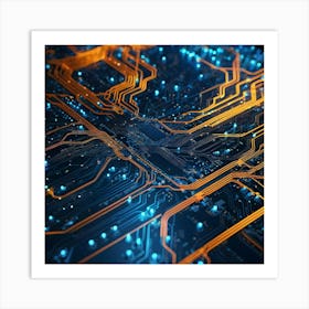 Circuit Board 18 Art Print