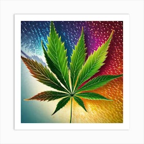 Marijuana Leaf 20 Art Print