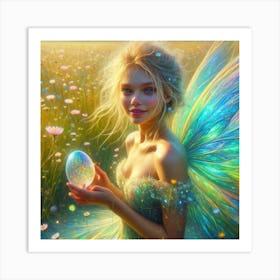 Fairy In A Field 3 Art Print