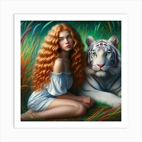 White Tiger 36 Art Print