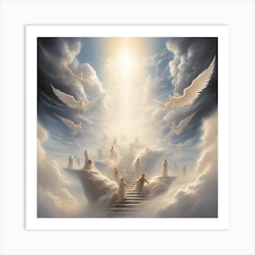 Souls In Heaven (2) Art Print