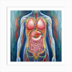 Organs Of The Human Body 16 Art Print