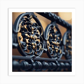 Wrought Iron Railing 2 Art Print