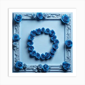 Blue Roses 19 Art Print