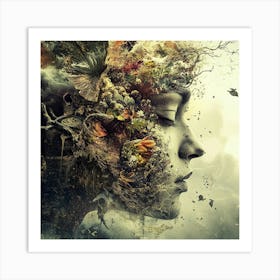 Woman'S Face 25 Art Print